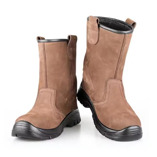 Chaussures à talons hauts nubuck bruns imperméables à l' eau et résistantes à l' huile