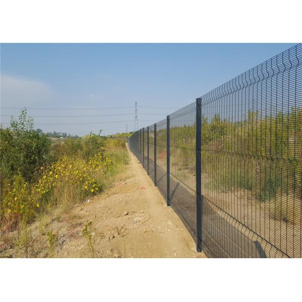 Welded 358 No Climb Security Fence , Galvanized Climb Proof Fence 4mm Mesh Highly Secure