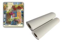 rolo poli da lona do algodão 360gsm para a impressão de tinta aquosa da tintura do pigmento do Inkjet