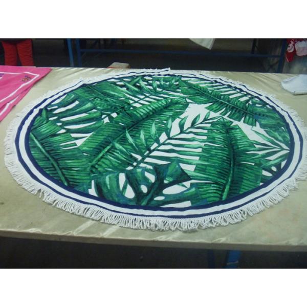 Factory supply Cheap Price Small MOQ 100% cotton  turkish round beach towel