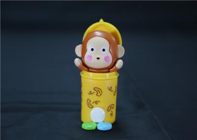Candy Container Plastic Monkey Figurines , Plastic Monkey Toy Small Size