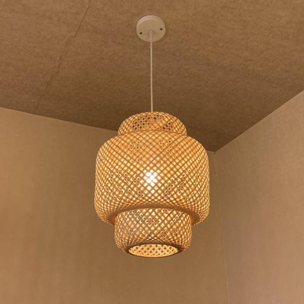 Bamboo Hand Woven Bamboo Art Chandelier Dining Rroom Bamboo Lantern Chandelier(WH-WP-35)