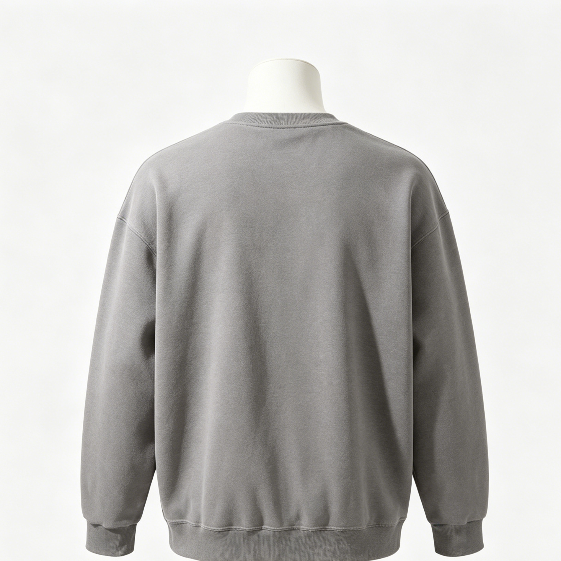 400GSM Heavyweight Cotton Sweatshirt Drop Shoulder Crew Neck Men'S Casual Pullover For Spring Wear