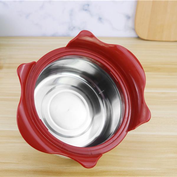 4pcs magnolia flower pot 410 stainless steel casserole hot pot set with lid cover
