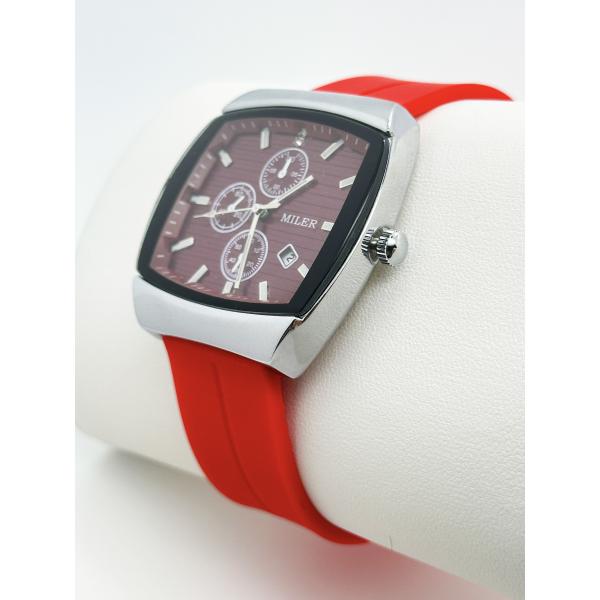 Water Resistant Men's Silicone Watches Quartz Movement Custom Logo