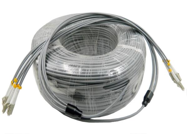 Cabo blindado do remendo da fibra ótica do núcleo 3.0mm de LSZH Lc/Upc 6