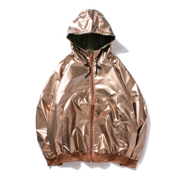 Hip Hop Style B-BOY Mens Reflective Jacket Windbreak Shining Windproof