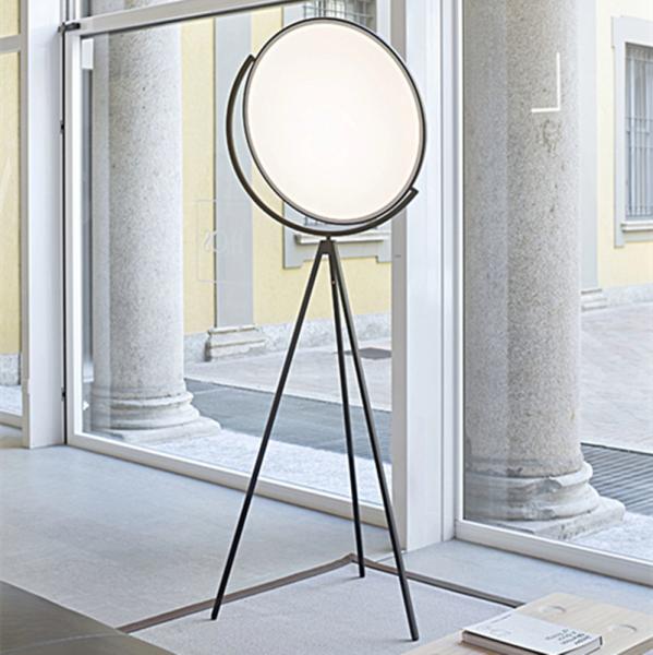 Nordic minimalist white / black Rotatable living room LED floor lamps Living room floor lamp(WH-MFL-43)