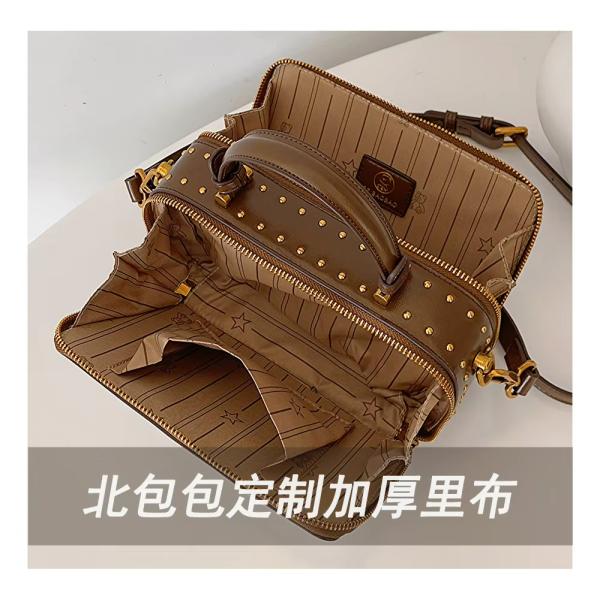 PU Retro Embossed Small Square Bag With A Long Shoulder Strap For Handheld