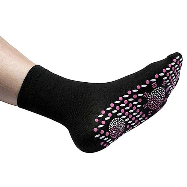 Anti Fatigue Shiatsu Foot Massager Magnetic Socks Breathable Self Heating Weight 40g