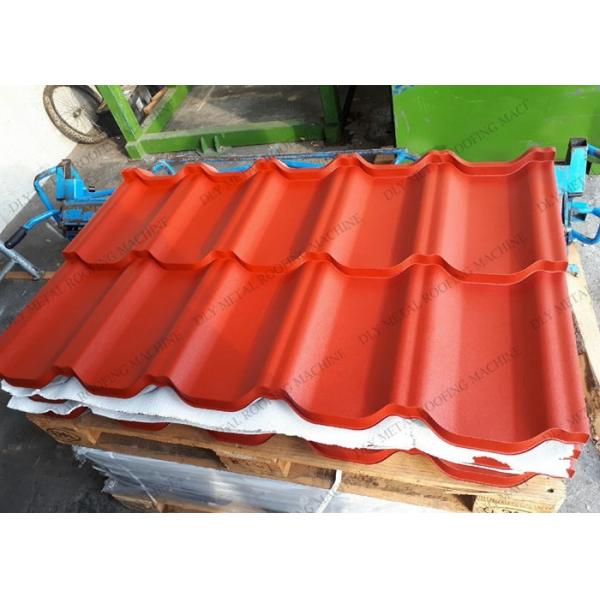 5kw Corrugated Sheet Metal Machine 0.7mm 8 Steps Ibr Rolling Machine