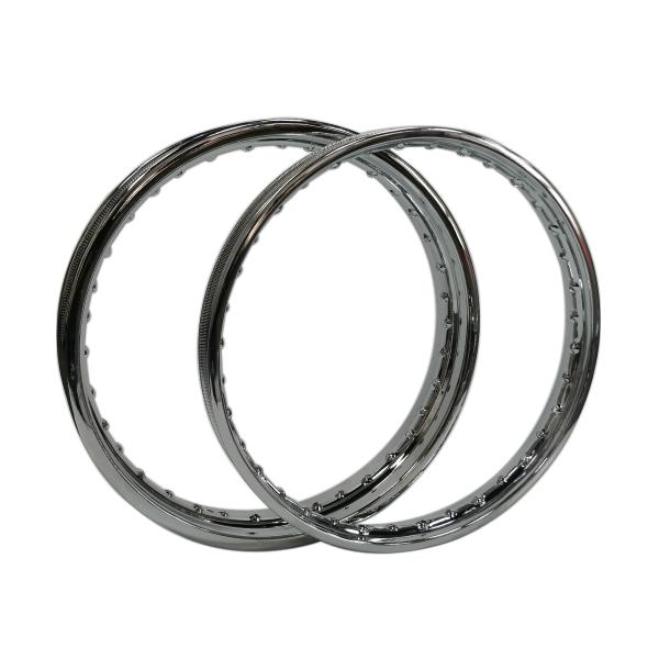Replace/Repair Purpose Chrome-Plated Motorcycle Steel Rim 1.85x17