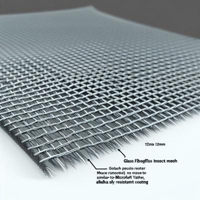 Alkali Resistant Fiberglass Insect Mesh 12mm×12mm Plain Woven