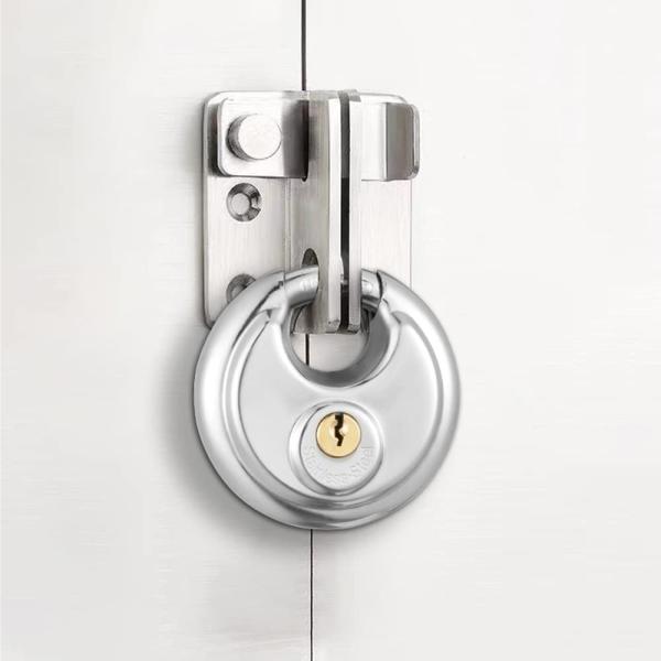 Waterproof Stainless Steel Disc Lock With Key With 8 Inch Shackle Outdoor Padlock