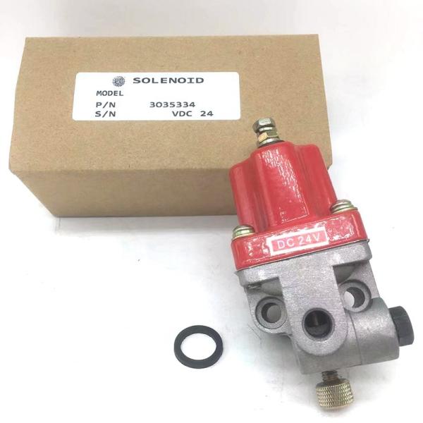 3035344 Flameout Solenoid Valve Excavator Electric Parts Stop Solenoid 24V