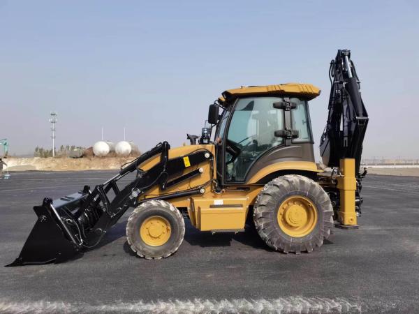 Wheeled Excavator Loader Shanmon 388h 4X4 2500kg Compact Backhoe Loader