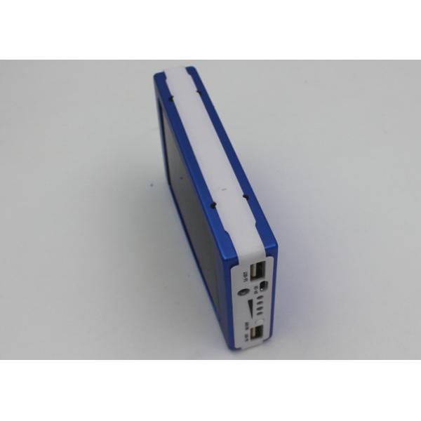 Rectangular Waterproof Solar Power Bank For Cell Phones , 15000 Mah Powerbank