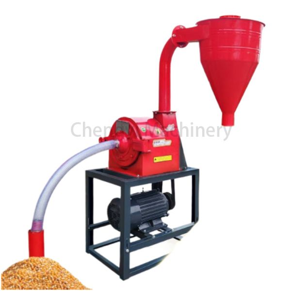Self-priming Crusher Grinder 200-700kg/h Capacity Automatic Feeding Durable Manganese Steel Grain Crusher