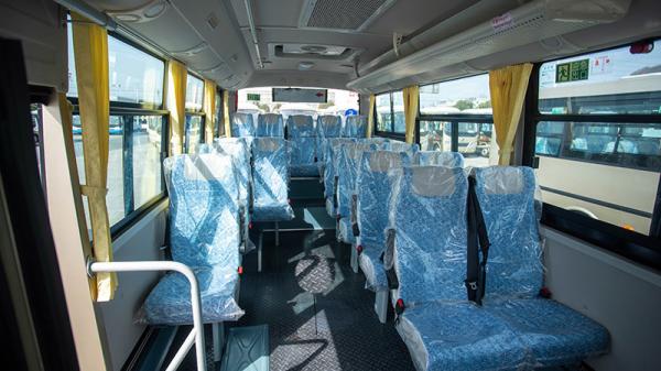 Customized 10-20 Seats Mini Coach Bus Diesel Powered for Luxury Passenger Transportation