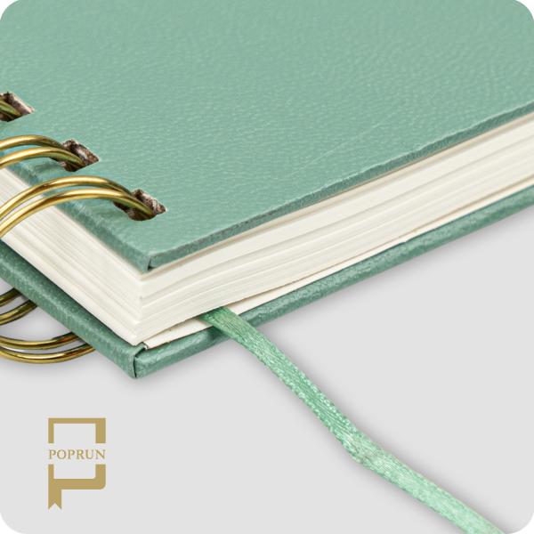 Hardcover Spiral Custom Academic Planner 2023 Light Green Color