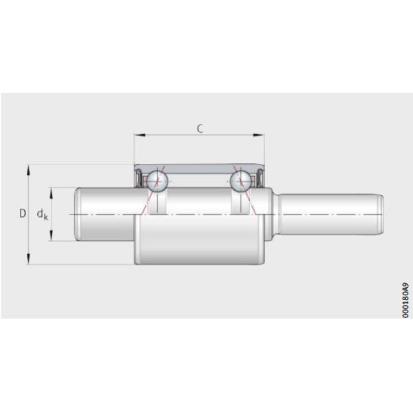 High Precision Water Pump Shaft Bearing WIB1630124 Chrome 30mm Linear Shaft