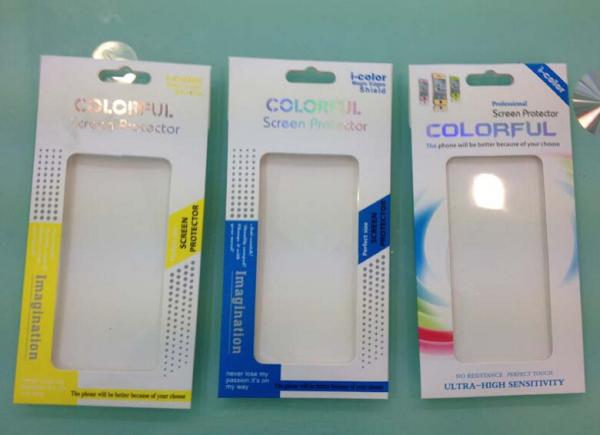 high quality cardboard  Mobile Screen Protector Film packaging with competitive price