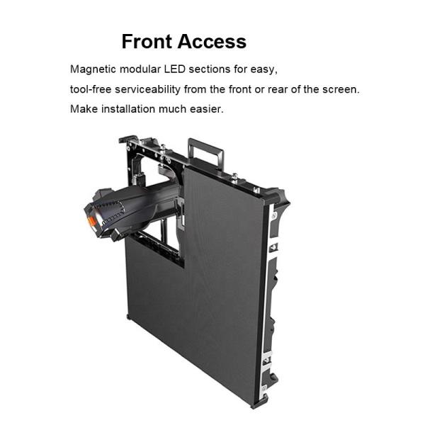 Outdoor Waterproof Modular Led Video Display Panels Tile Hanging Bar 500x500mm Foldable P3.91 P4.81 Led Screen