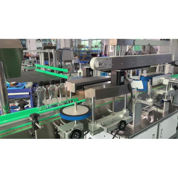 Fully automatic single side labeling machine, dishwashing detergent flat bottle labeling machine CH-901 porcelain cleaning labeling machine