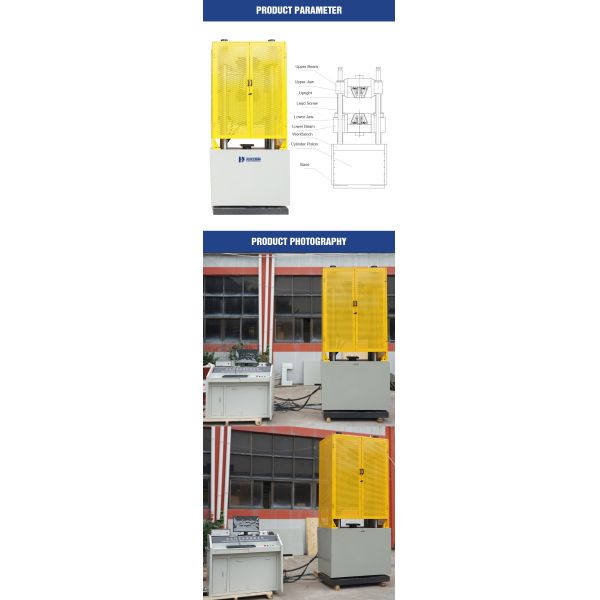 Electronic High Temperature Tensile Strength Tester Universal Material 500kn Tensile Testing Machine