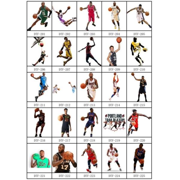 DTF heat transfer stickers Gang heat transfer DTF printing service supports customized batch production