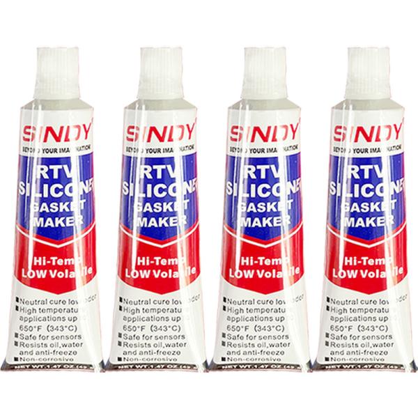 Sindy Waterproof Aan Heat Tolerant RTV Silicone Gasket Maker Grey For Auto