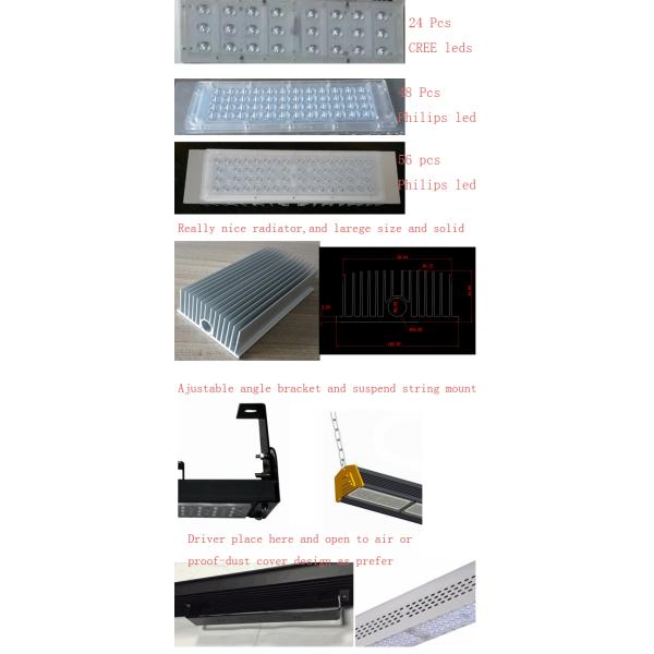 Industrial High Bay LED Lighting Fixtures 60W 180W 240W , led gas station lights