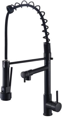Easy Installation Pull Out Kitchen Faucet With Ceramic Valve Core And Zinc Material For Contemporary Kitchen Room