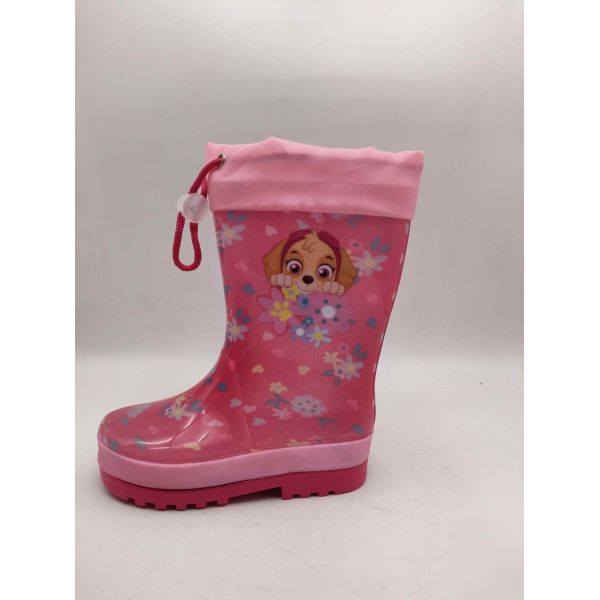Sécurité Confort Enfants Bottes de pluie anti-dérapant Patrouille de patrouille de conception Bottes pour enfants