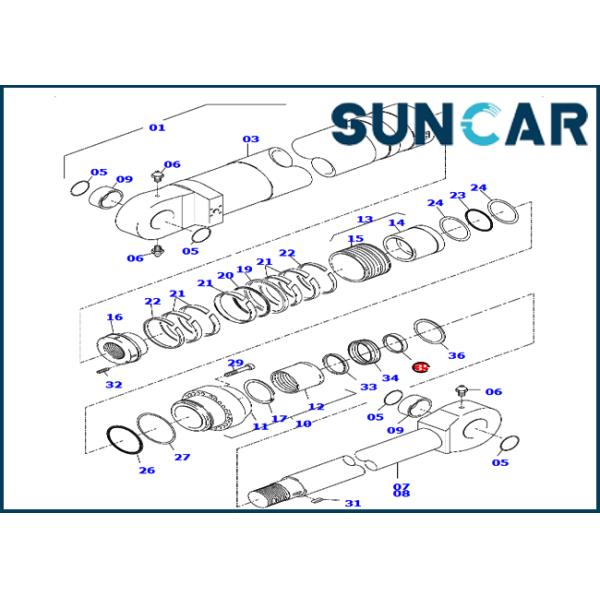 581-63-92670 тип уплотнения уплотнения DKBI пыли для машины экскаватора KOMATSU тяжелой