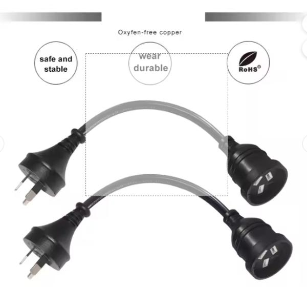 Australian 3-Pin Extension Cord 10A/15A SAA Approved PVC Cable