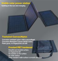 gerador posto solar dobrável 18v portátil 24v de 60W 80W 100W 120W