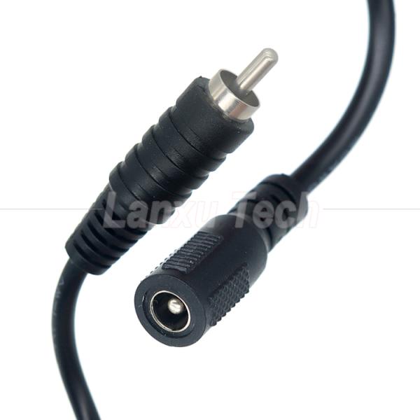 RCA Masculin à courant continu 5.5x2.1 5.5x2.5 3.5x1.35mm Femme Plug Barrel Jack Pédale 12V câble d'alimentation en courant continu