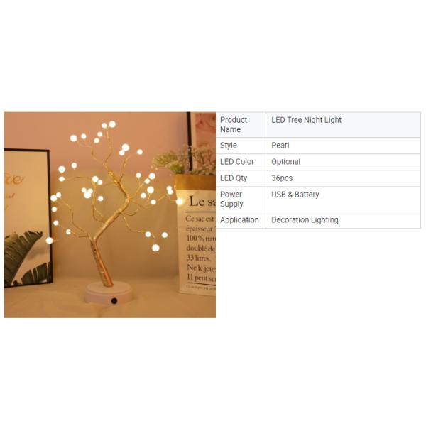 108 LED 3D Table Decor Fairy Light For Home Holiday Bedroom Indoor Kids Bar