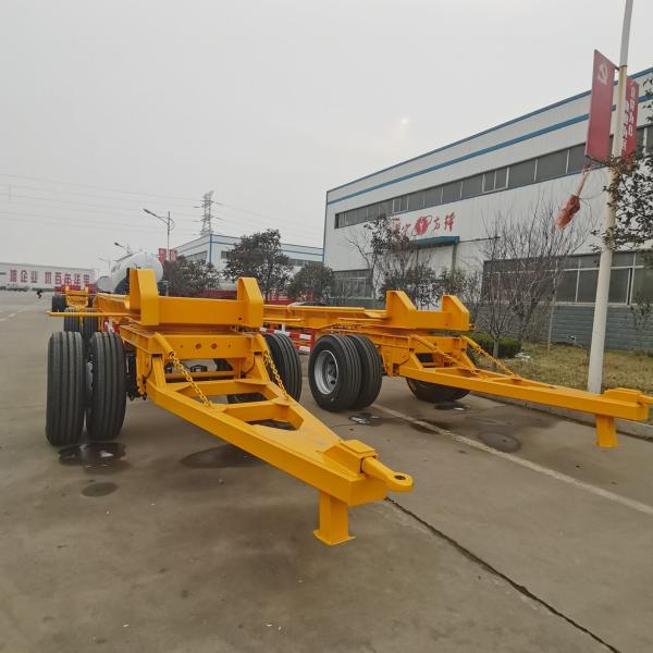 30t-50t Load Capacity Skeletal Semi Truck Trailer with 1310mm Wheel Base