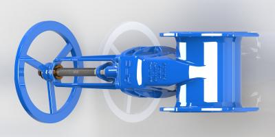 A válvula de porta assentada resiliente com parafuso exterior/WRAS aprovou o material
