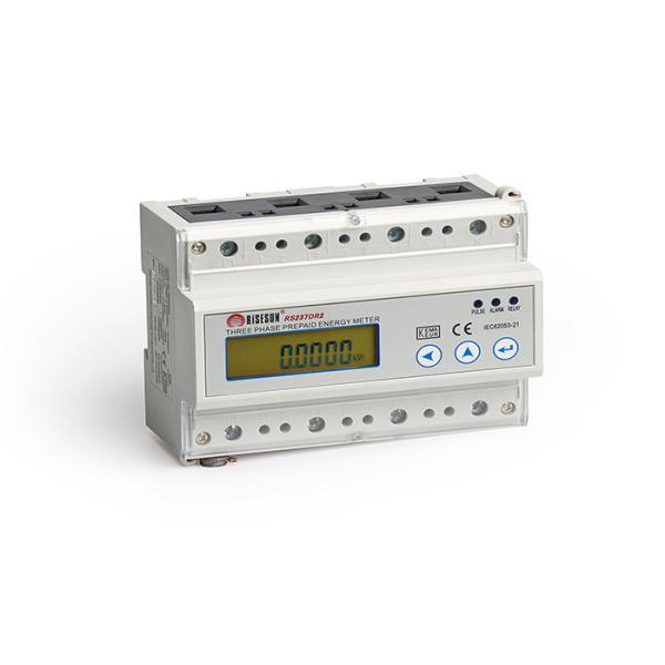Din Rail Mounted 3 Phase Power Meter Kwh