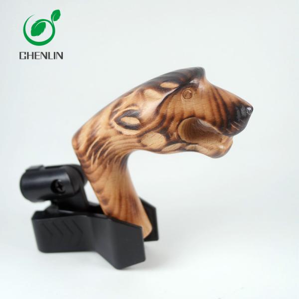 Mens Walking Wooden Umbrella Handle , Fadeless Umbrella Animal Handle