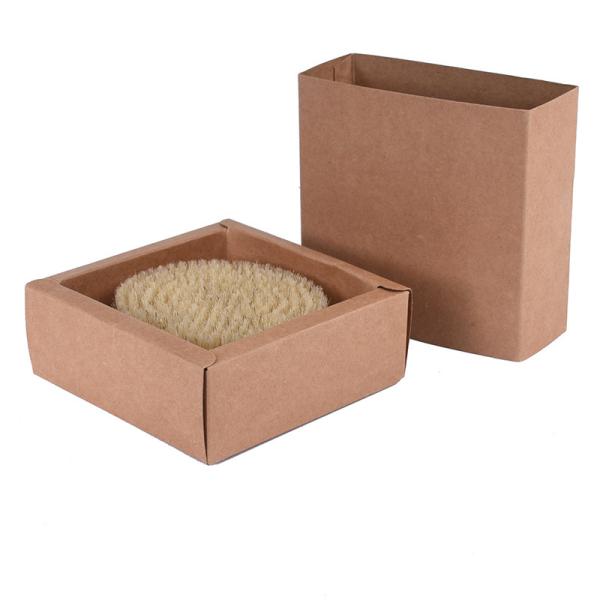 Exfoliating естественный круг Massager тела ливня спа щетки ванны щетинки деревянный