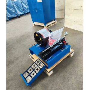 2 Inch Blue Color High Efficiency 600T Manual Hose Crimping Machine With 6-51mm Crimping Range And 10 Interchangeable Dies For Hydraulic Applications