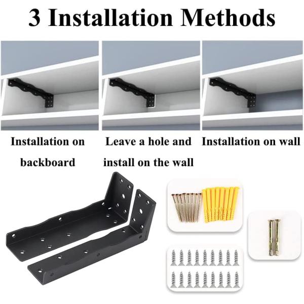 Кухонный гранит под столешницей подвесные подставки для поддержания стального угла