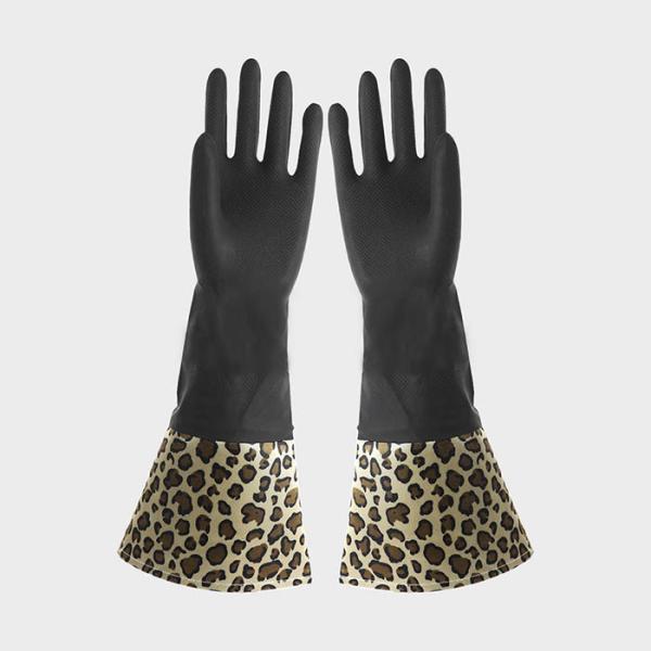 Practical And Beautiful  Extra Long Sleeve Rubber Gloves  With Uniq Design