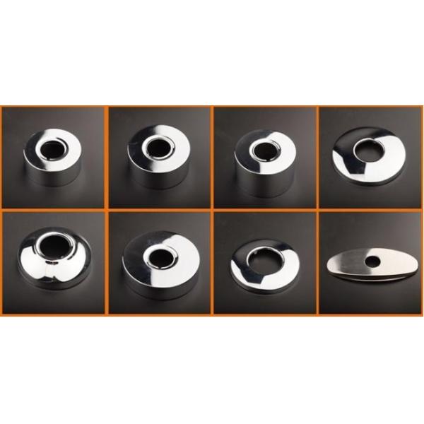 244 X 63mm Length Chrome Tap Cover Plates , Chrome Finish Faucet Spare Parts