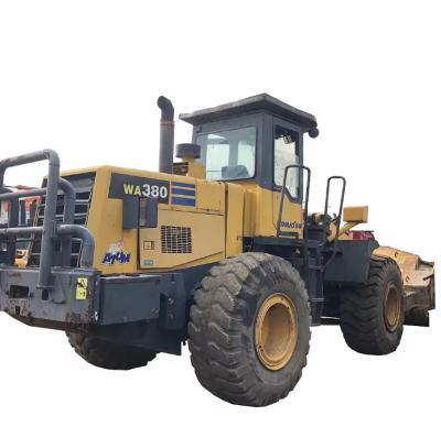 Carregador de segunda mão amarelo WA380 Carga de 6 toneladas Carregador Komatsu usado
