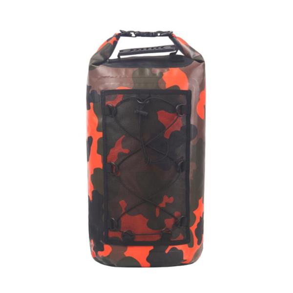 Camouflage PVC Waterproof Backpack , Wet Dry Separation Waterproof Dry Backpack
